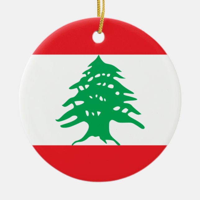 Lebanon Flag Ornament (Front)
