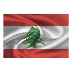 Lebanon Flag Photo Print