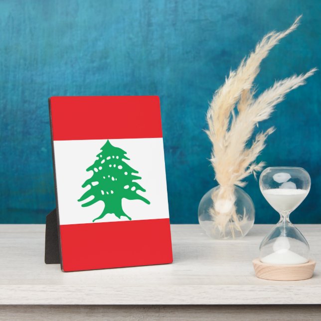 Lebanon flag plaque (Side)
