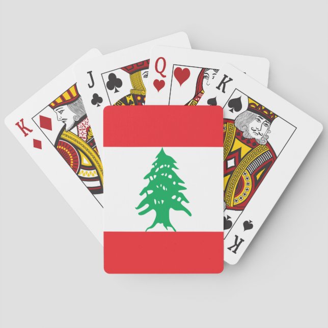 Lebanon Flag Playing Cards (Back)