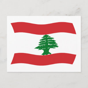 Lebanon Flag Postcard
