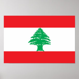 Lebanon Flag Poster