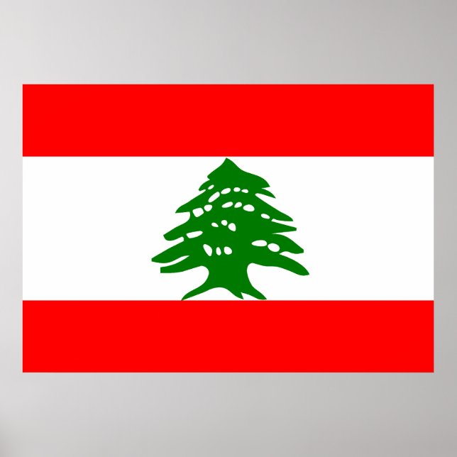 Lebanon Flag Poster (Front)