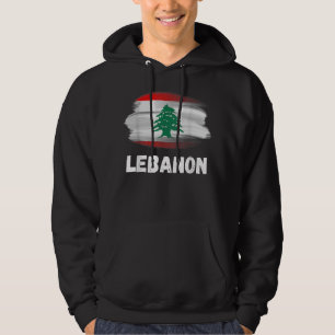 Lebanon Flag Pride Retro Lebanese Flag Family Matc Hoodie