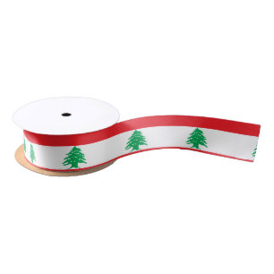 Lebanon Flag Satin Ribbon