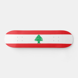 Lebanon Flag Skateboard