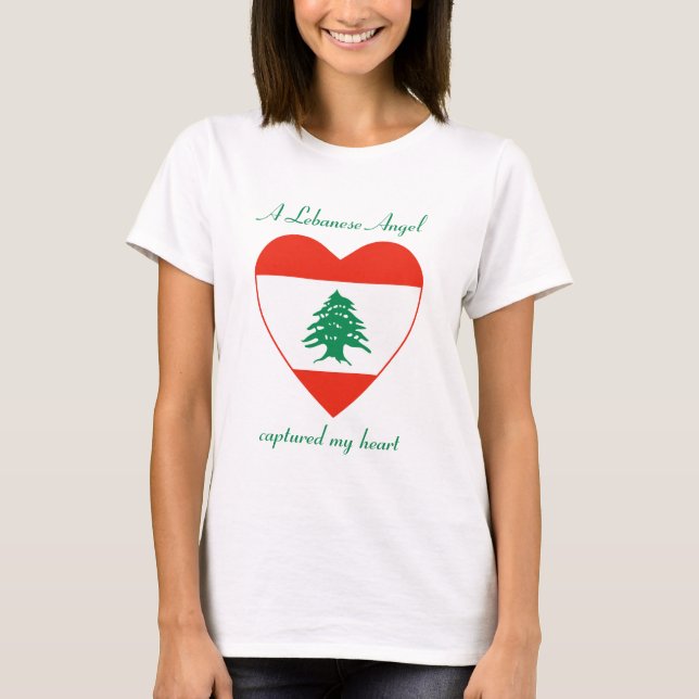 Lebanon Flag Sweetheart T-Shirt (Front)