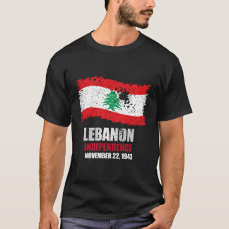Lebanon Flag T Shirt Lebanese Independence