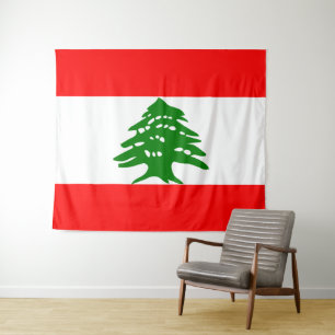 Lebanon Flag Tapestry