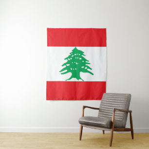Lebanon flag tapestry