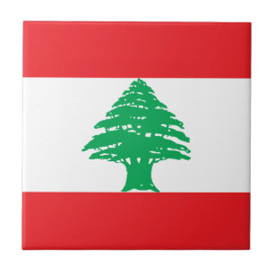 Lebanon Flag Tile