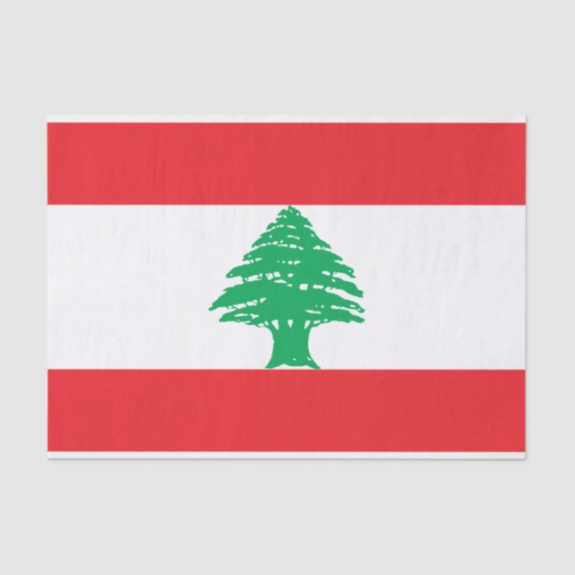 Lebanon Flag Tissue Paper (Front)