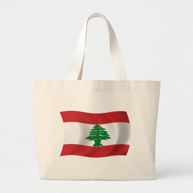 Lebanon Flag Tote Bag (Front)