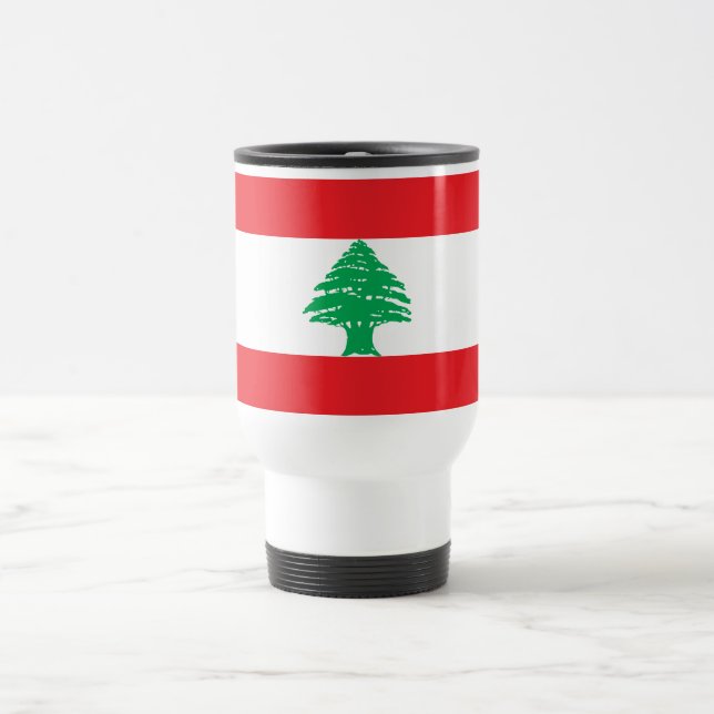Lebanon Flag Travel Mug (Center)