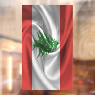 Lebanon Flag Window Cling