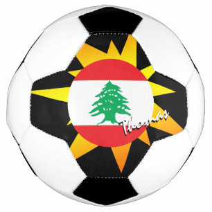 Lebanon Football & Lebanese Flag / BANG
