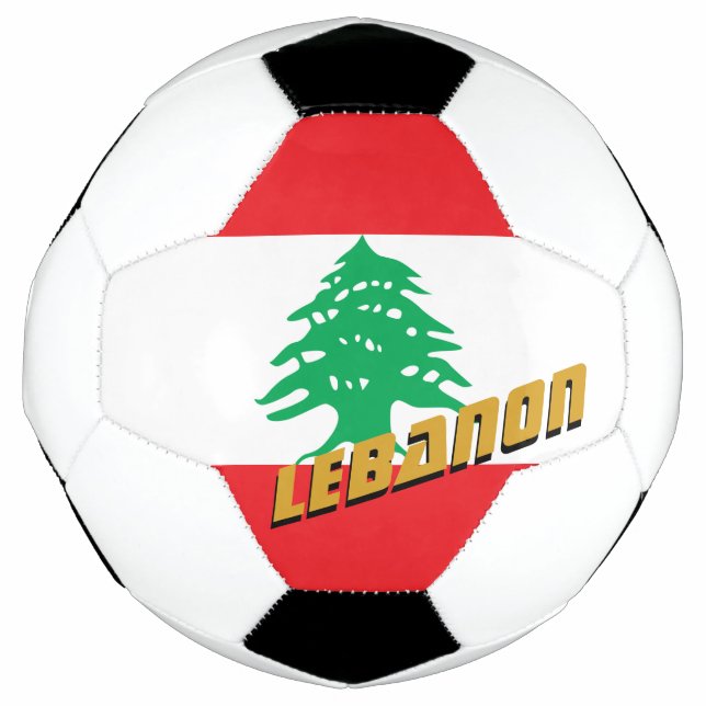 Lebanon Football & Lebanese Flag / Sport (Front)