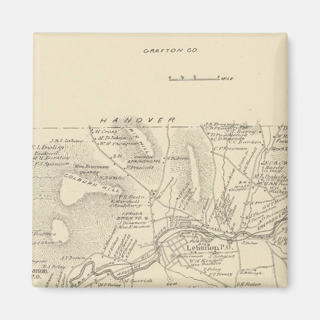 Lebanon, Grafton Co Magnet (Front)