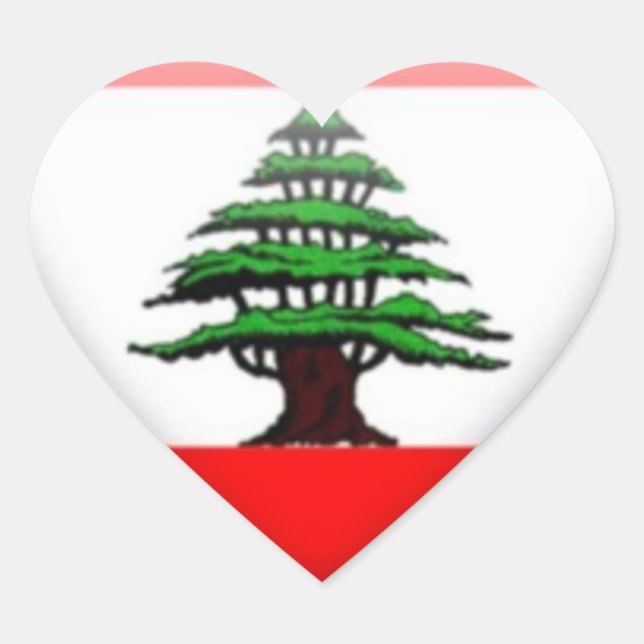 Lebanon Heart Stickers (Front)