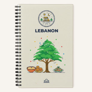 Lebanon Heritage & Cedar Tree Photo Archive Notebook