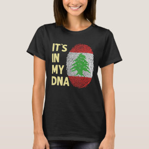 Lebanon In My Dna Lebanese Flag Team Lebanon T-Shirt