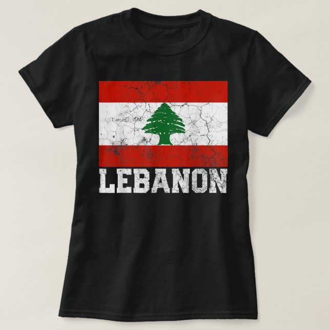 Lebanon Lebanese Flag Family Pride Country Shirt V (Design Front)