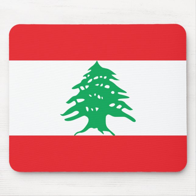 Lebanon (Lebanese) Flag Mouse Mat (Front)