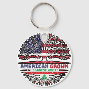 Lebanon Lebanese US American USA United States Key Ring