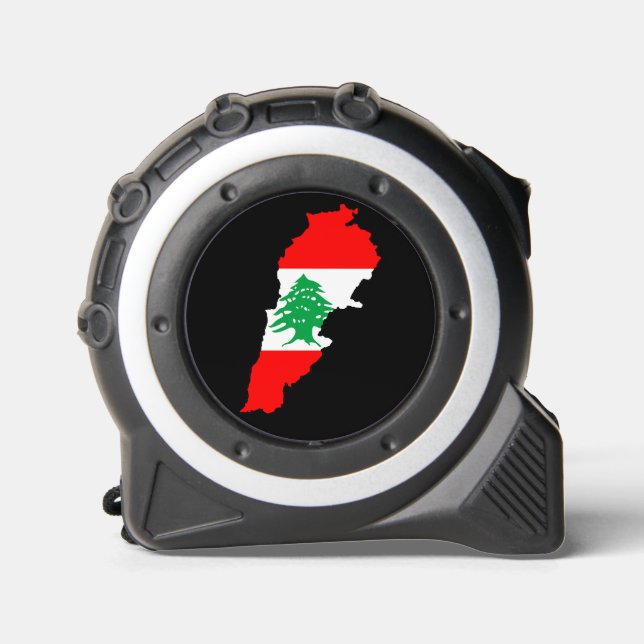 Lebanon Map with Flag 1 (Front)