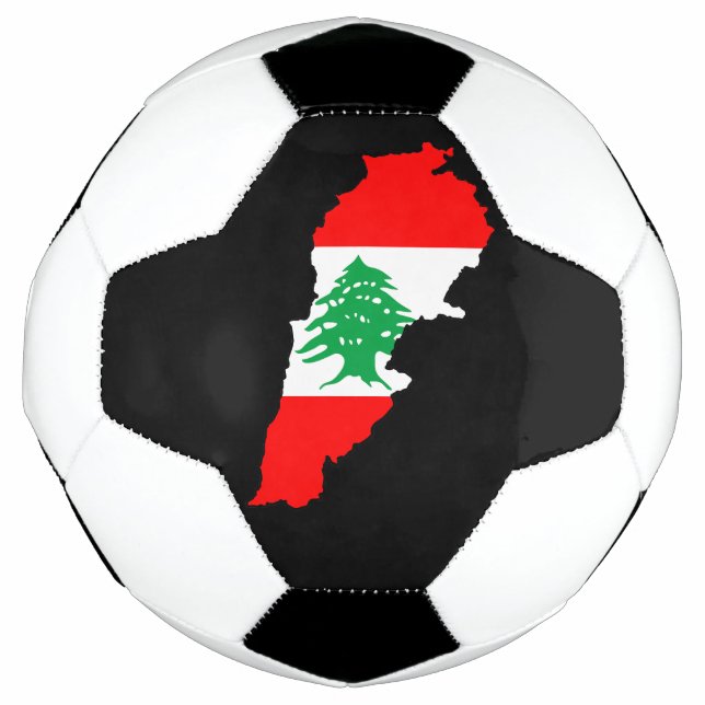 Lebanon Map with Flag Football (Front)