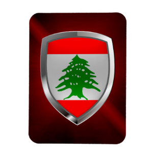 Lebanon Metallic Emblem Magnet