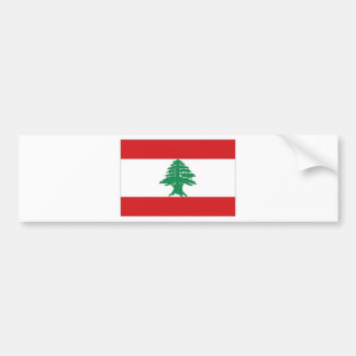 Lebanon National Flag Bumper Sticker