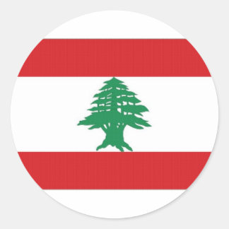 Lebanon National Flag Classic Round Sticker