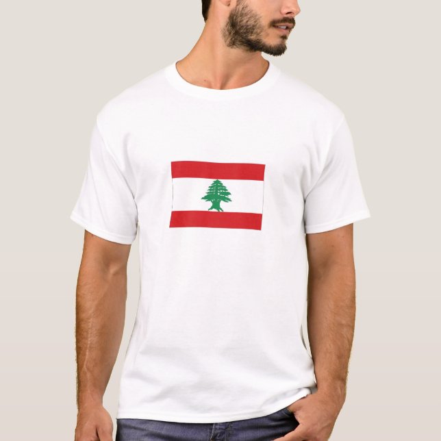 Lebanon National Flag T-Shirt (Front)