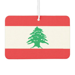 Lebanon National World Flag Car Air Freshener