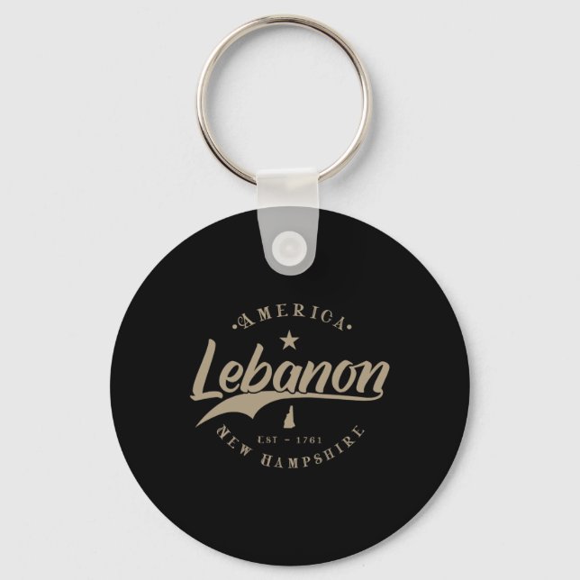 Lebanon New Hampshire  Key Ring (Front)