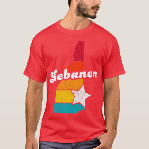 Lebanon New Hampshire Vintage Distressed Souvenir T-Shirt