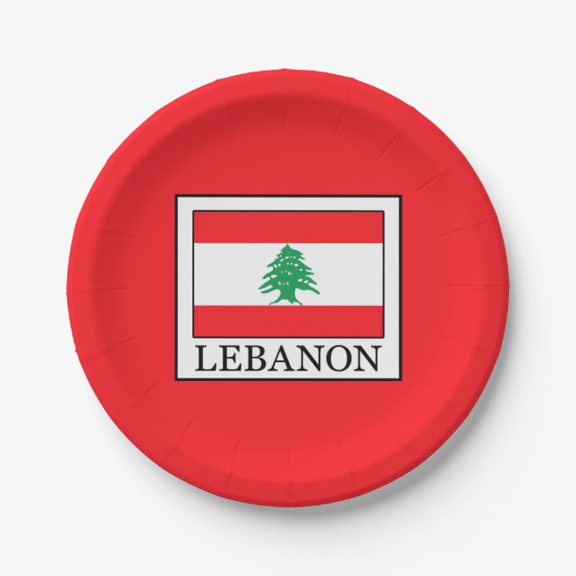 Lebanon Paper Plate (Front)