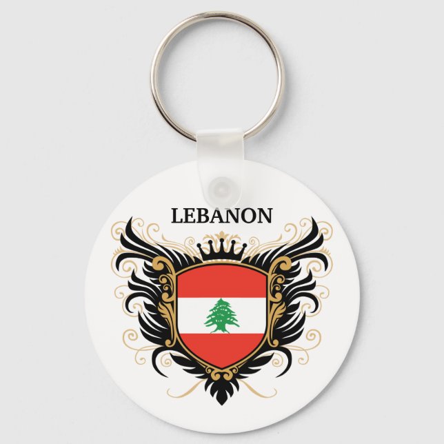 Lebanon [personalise] key ring (Front)