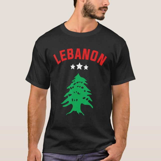 Lebanon Protest Flag Support Peace Lebanese Women  T-Shirt (Front)