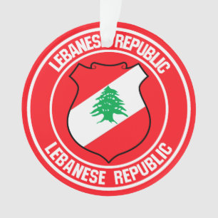 Lebanon Round Emblem Ornament