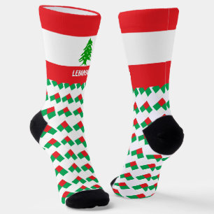 Lebanon Socks, Lebanese flag fashion / sports Socks