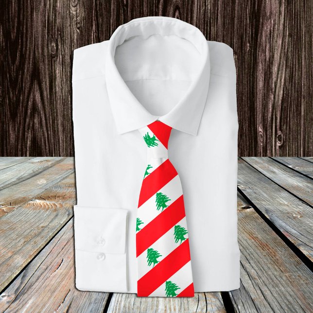 Lebanon Ties, fashion Lebanese Flag, business Tie (Creator Uploaded)