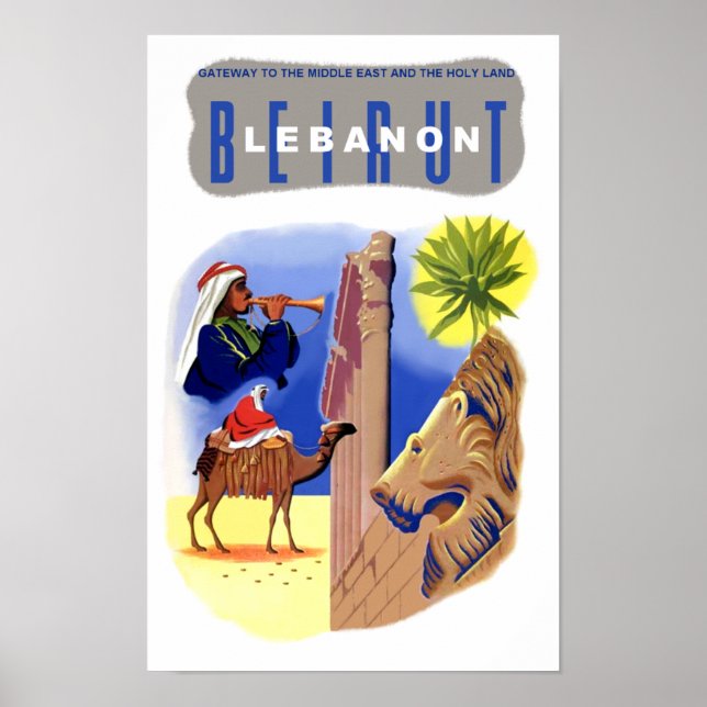 Lebanon travel poster (Front)