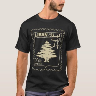 Lebanon Vintage Support Lebanon Beirut Map Lebanes T-Shirt