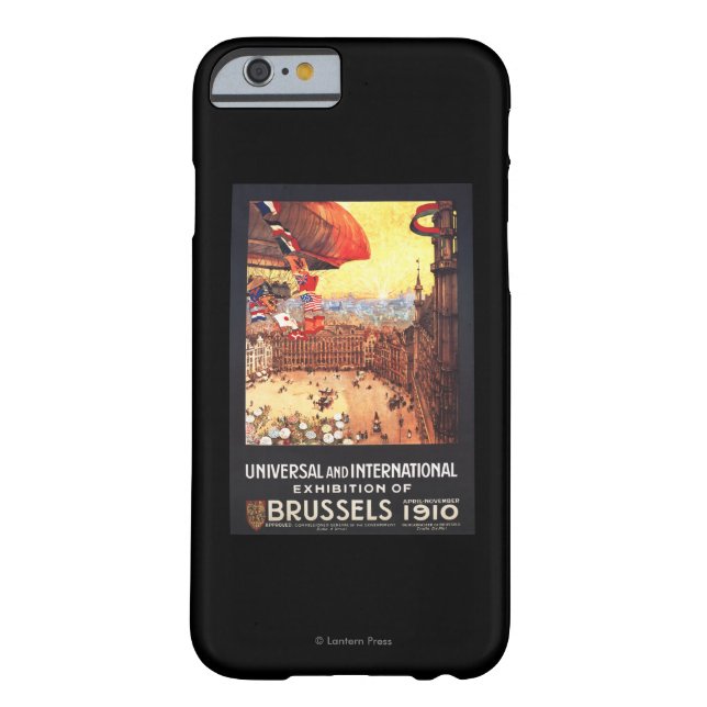 Lebaudy Airship with World Flags at Expo Case-Mate iPhone Case (Back)