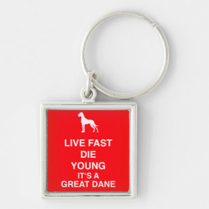 Lebe wie eine Dogge Key Ring