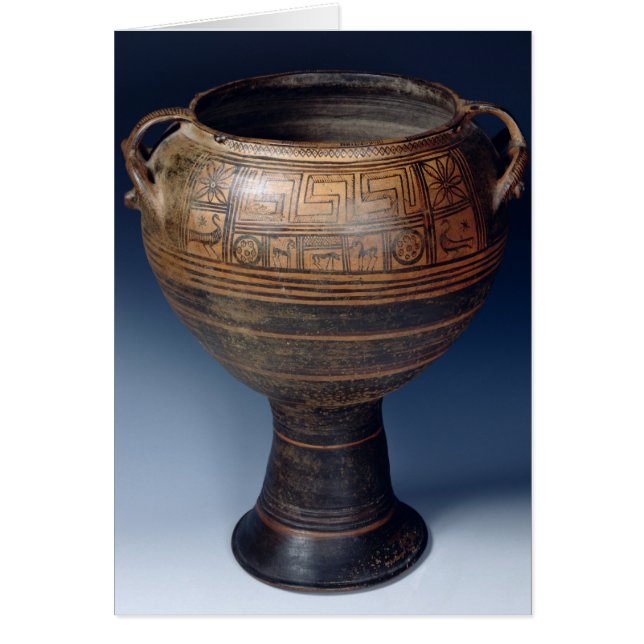 Lebes decorated with a geometric pattern (Front)