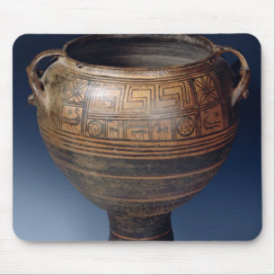 Lebes decorated with a geometric pattern mouse mat