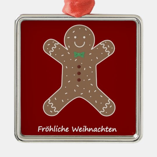 Lebkuchenmann Fröhliche Weihnachten Christmas Ornament